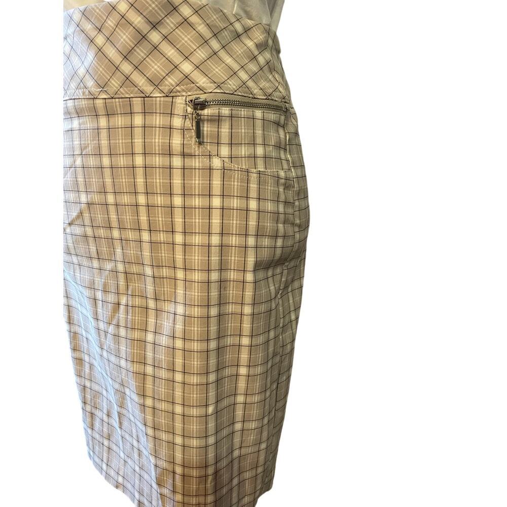 Joe B By Joe Benbasset Plaid Pencil Skirt Side Zip Pockets Stretchy Women Medium - Picture 12 of 12